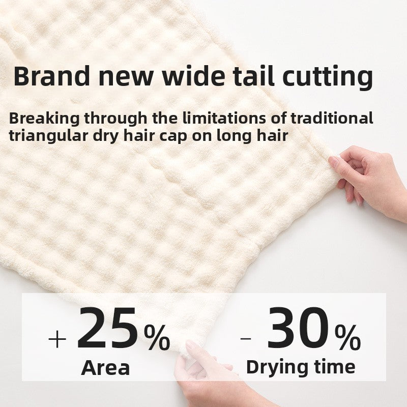 French Style Dry Hair Cap for Adults - Extra Large and Thick