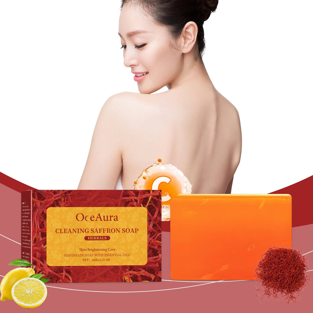 OceAura - Cleaning Saffron Soap Herbal Skin Brightening Care