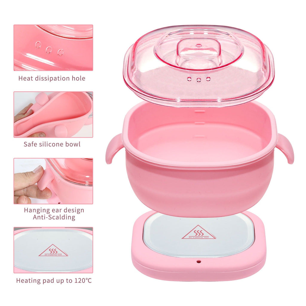 Portable Hot Waxing Kit with Silicone Waxing Pot
