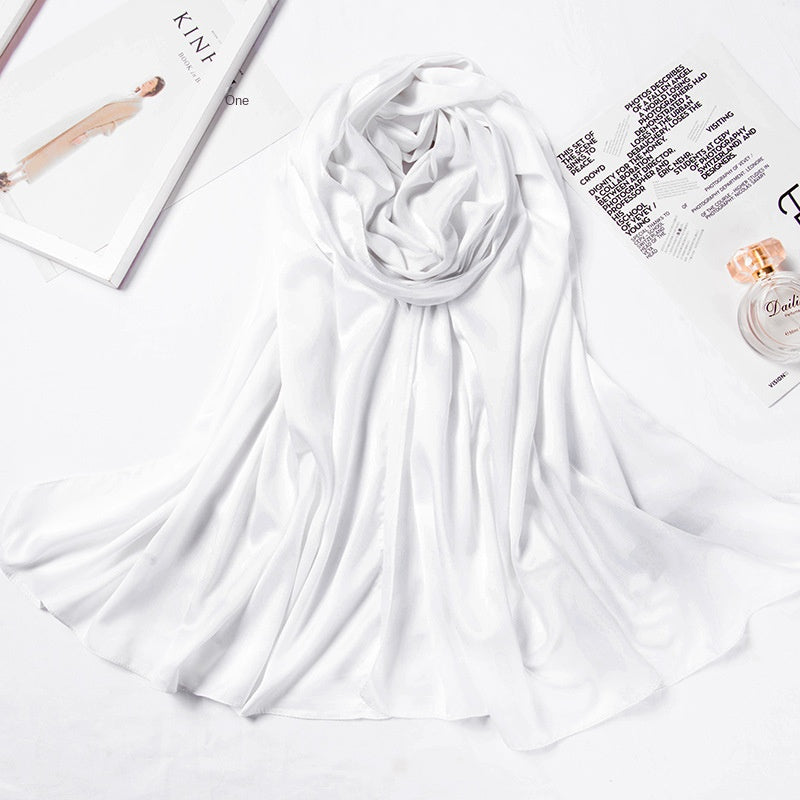 Hijab - Large Matte Satin Silk Headscarf