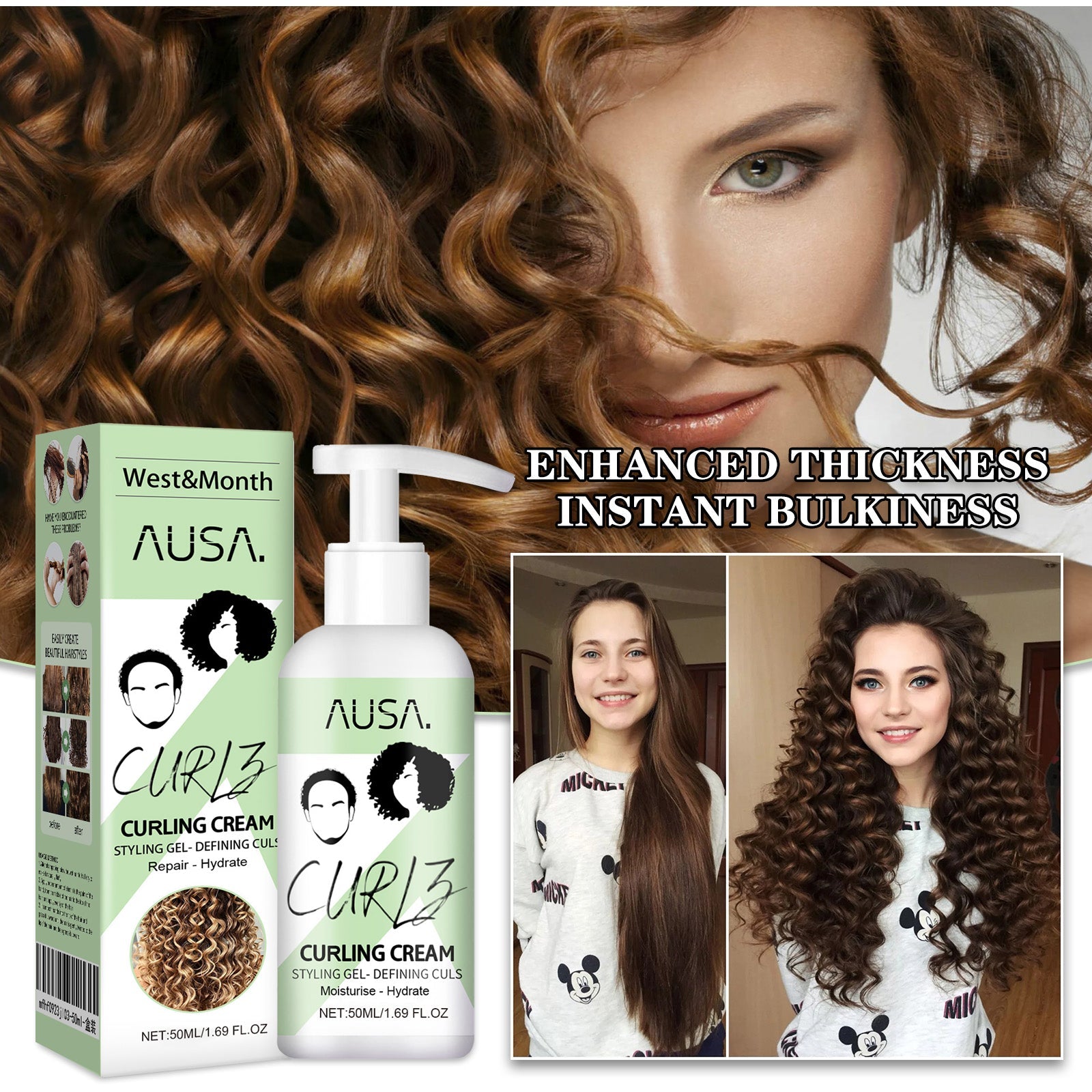 West & Month - Curly Hair Elastin