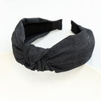 Jean - Denim Knotted Headband