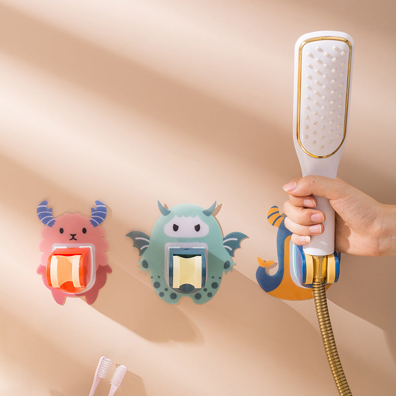 Cartoon Silicone Shower Bracket - Punch Free Suction Cup Adjustable Shower Bracket
