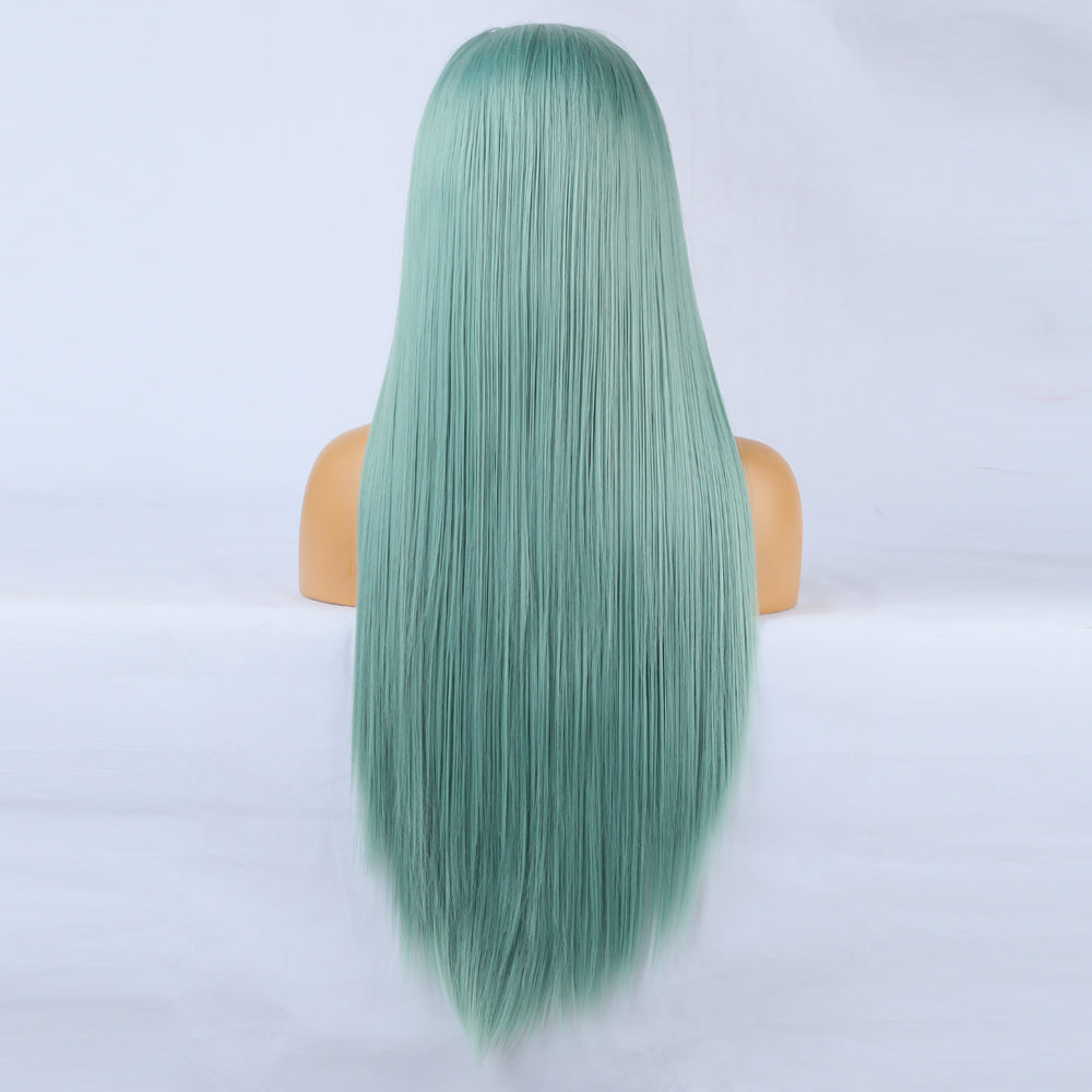 Teal - Goddess Wig Natural Realistic Chemical Fiber Front Lace 22”-26”