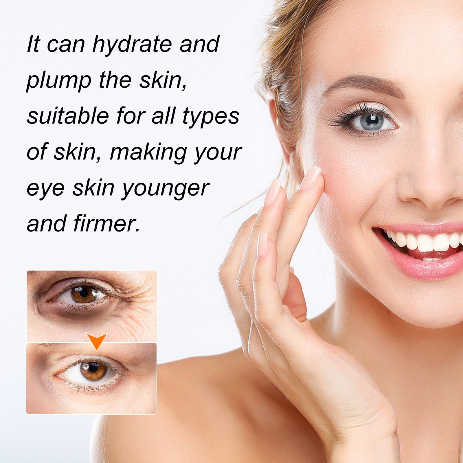 Ouhoe - Mermaid Marine Collagen Eye Mask Hyaluronic Acid & Pearl Extract
