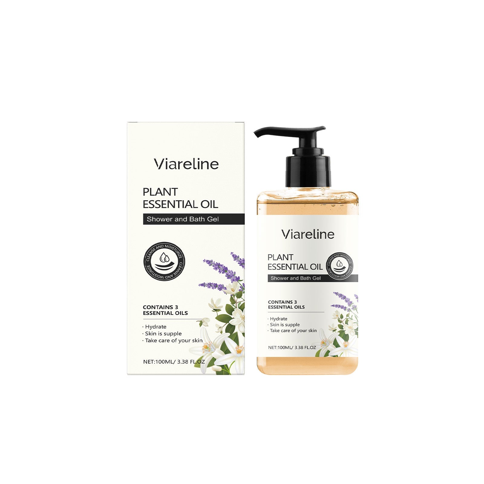 Viareline - Plant Essential Oil Shower & Bath Gel