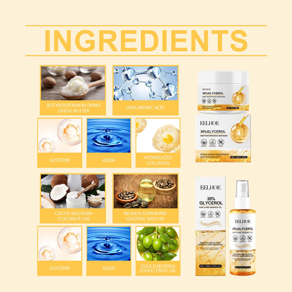 Eelhoe - Glycerin Hair Care Set