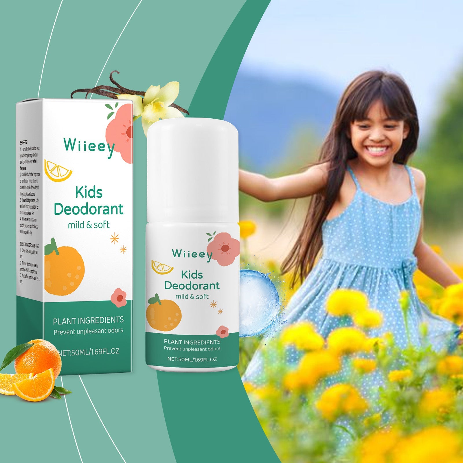 Wiieey - Kids Deodorant Mild & Soft Plant Based