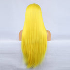Yellow - Goddess Wig Natural Realistic Chemical Fiber Front Lace 16”-26”