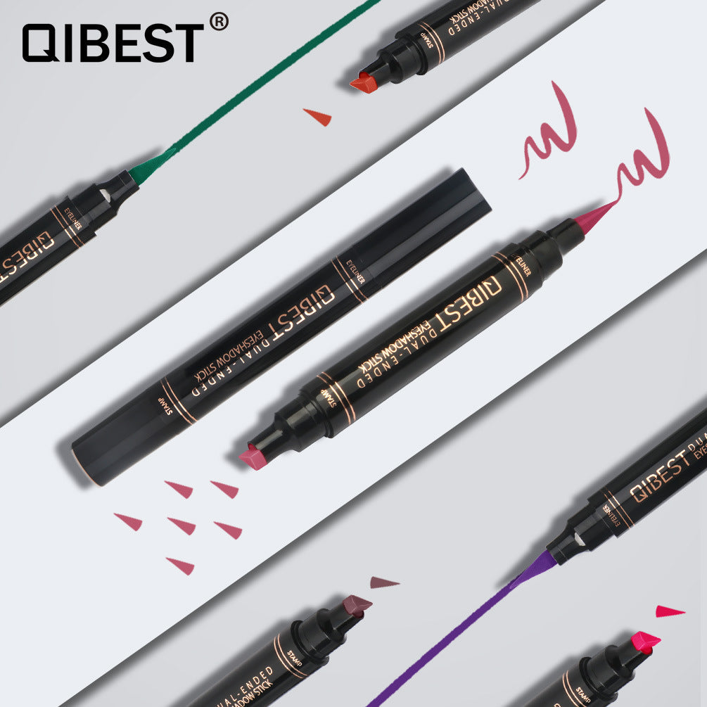 Qibest - Double Headed Wing Stamp + Eye Liner
