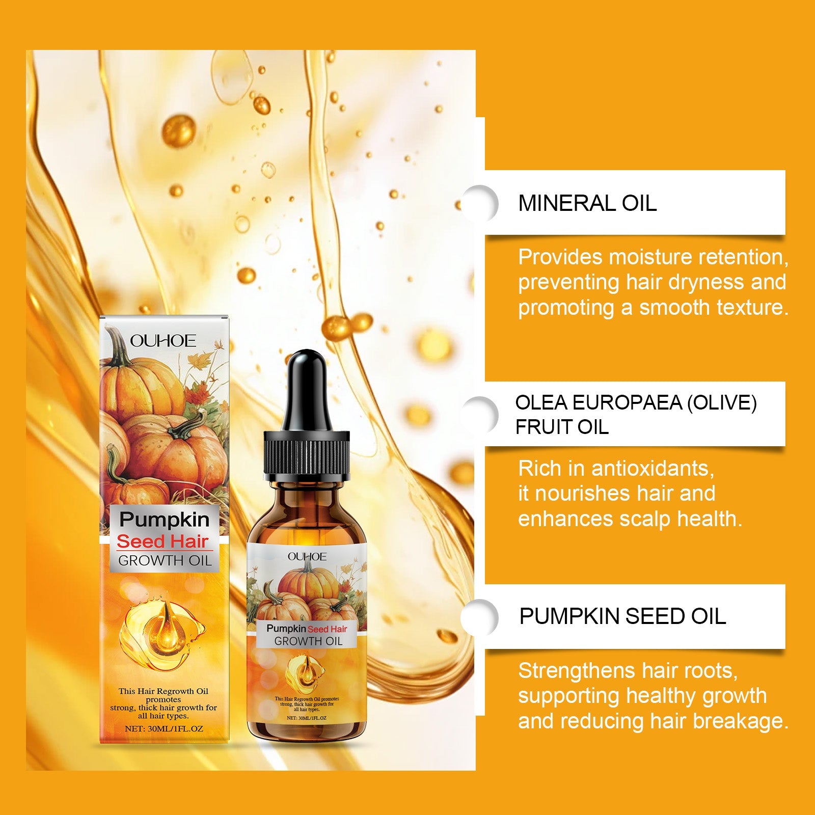 Eelhoe - Pumpkin Seed Hair Care Essential Oil