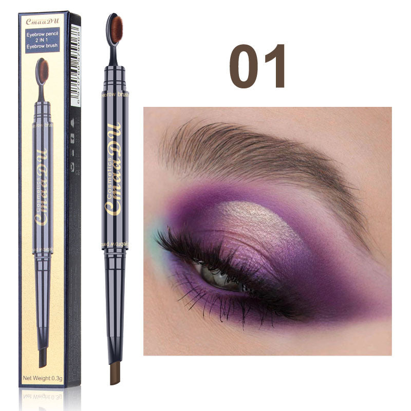 CmaaDu - 2 In 1 Eyebrow Pencil & Brush