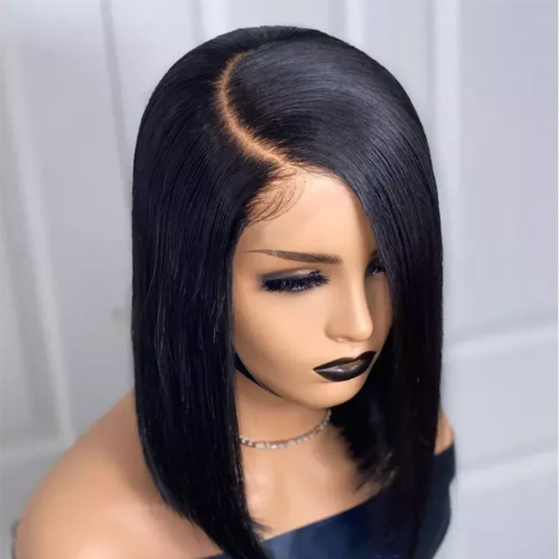 Jet Black - Bob Lace Syntheic Wig Headband