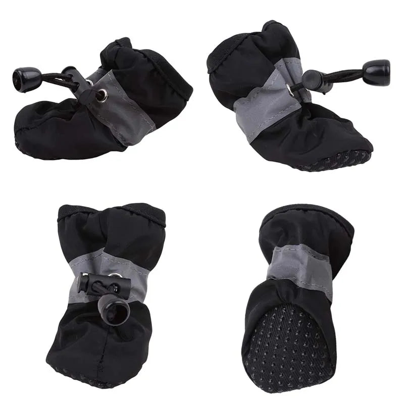 Pet Shoes - 4 Piece Pet Shoes Anti-slip Pet Booties