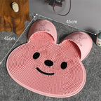Sili-Rabbit Foot Scrubber & Anti-Slip Bath Mat