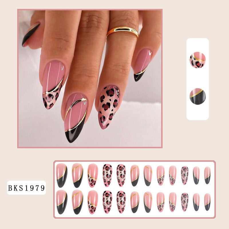 Nail Art - Mid Length Almond Nails (10 Sets/Multi Option)