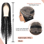 Triangle Knotless Braided Wigs 36Inch Bohemian Braided Lace Front Wig Synthetic
