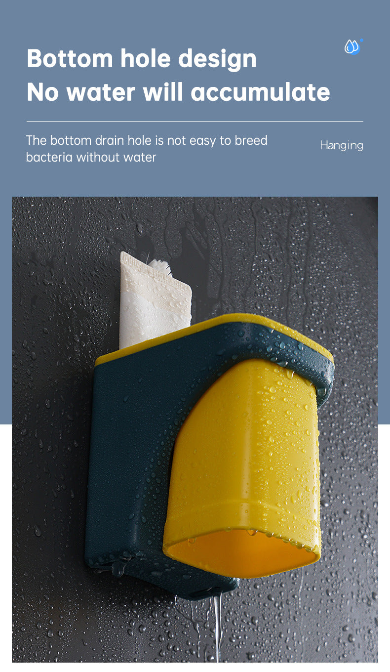 Toothbrush Holder - Mounted Toothbrush & Cup Holder
