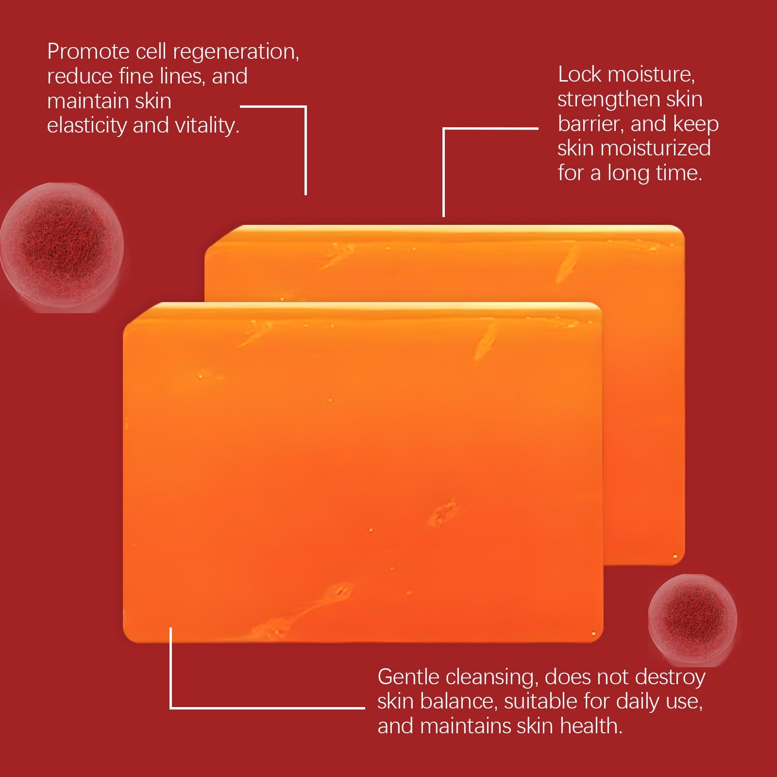 OceAura - Cleaning Saffron Soap Herbal Skin Brightening Care