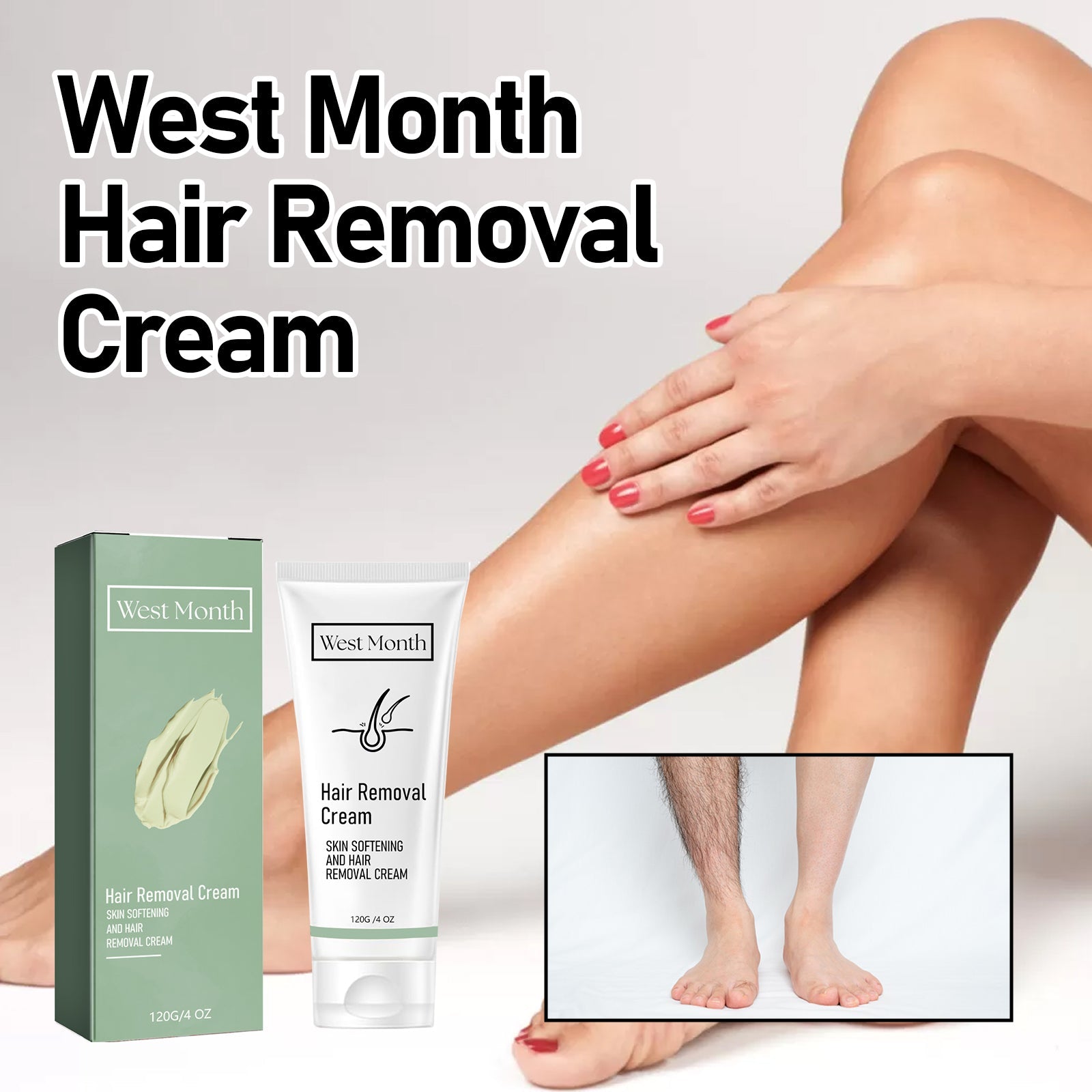 West Month - Hair Removal Cream, Full Body
