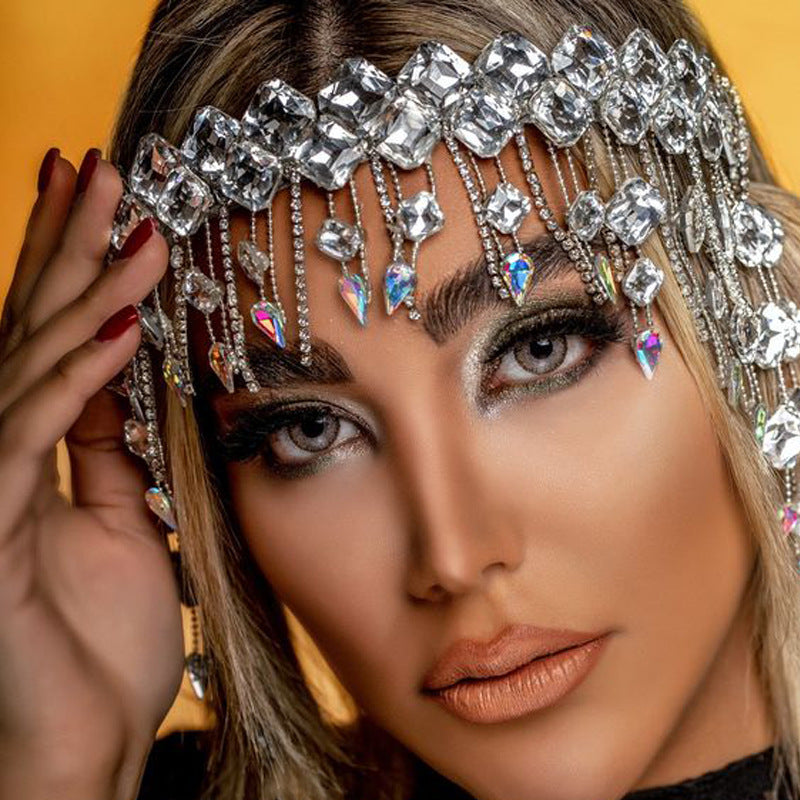 Water Falls - Diamond Tassel Headpiece