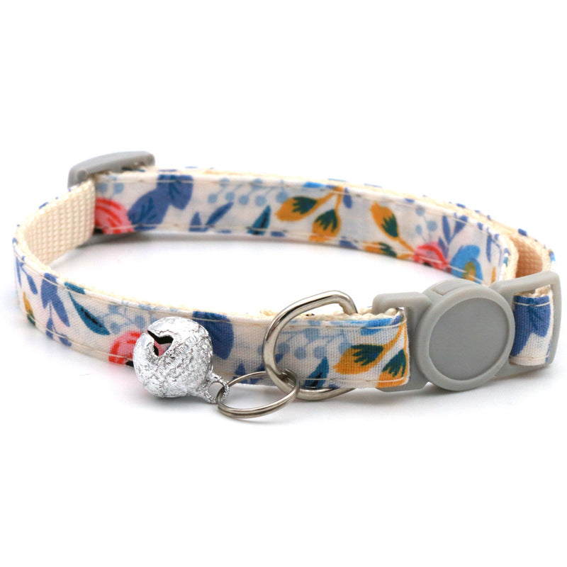 Pet Bandanas & Collar - Floral Scarf for Cats and Dogs