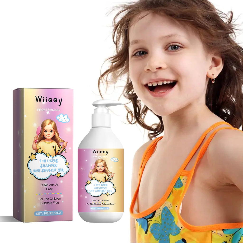 Wiieey - 2 In 1 Kids Shampoo And Shower Gel