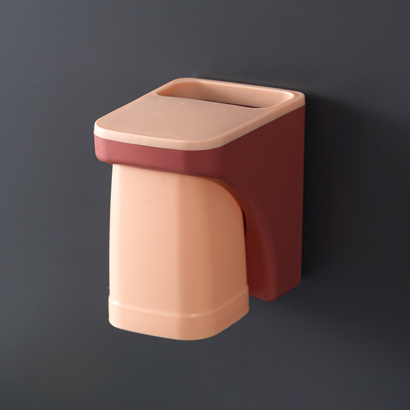 Toothbrush Holder - Mounted Toothbrush & Cup Holder