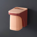 Toothbrush Holder - Mounted Toothbrush & Cup Holder