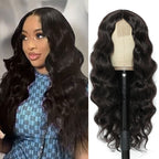 Multi Colored - Small Center Split Large Wavy Long Curly Front Lace Wigs