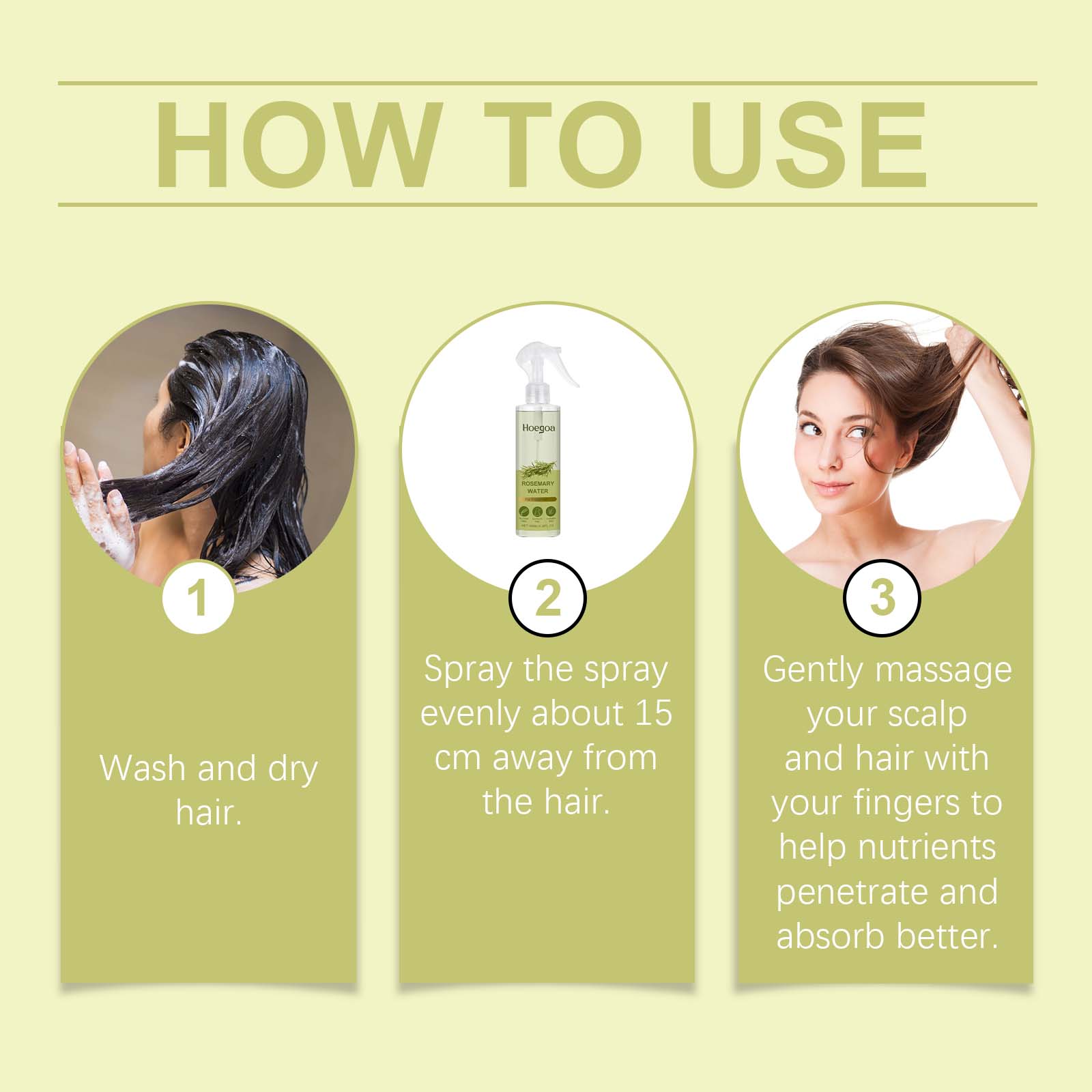 Hoegoa - Rosemary Water Hair Care Spray