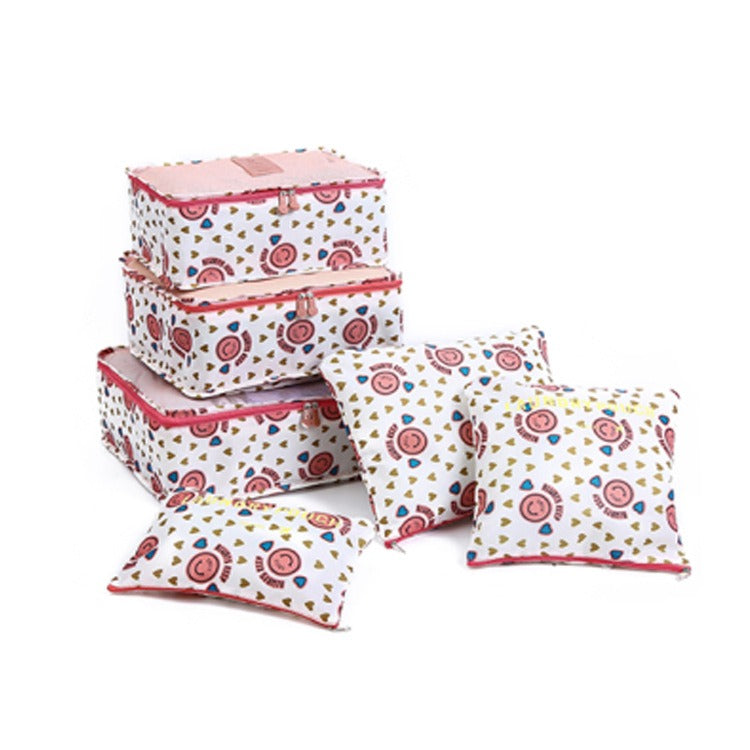Full Set - Printed Make Up Bags (6 Piece Set)