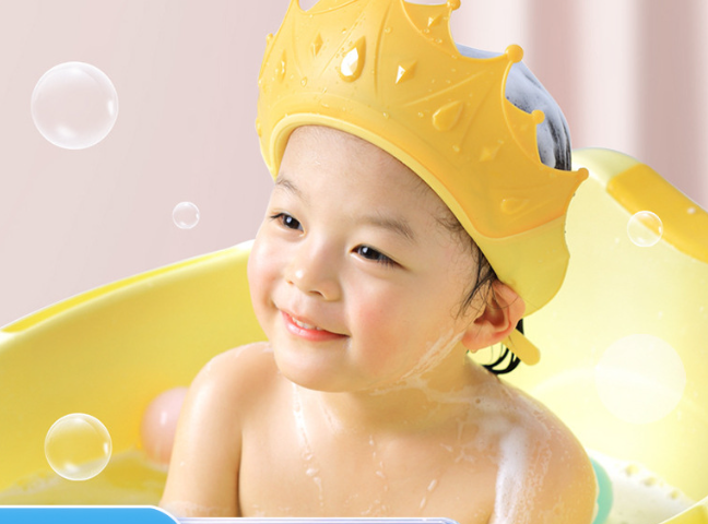 Kids Water Hat - Adjustable Infant Child and Toddler Waterproof Shower Hat