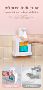 Cute Cat Rechargeable Touchless Automatic Soap Dispenser 400ml with Night Light
