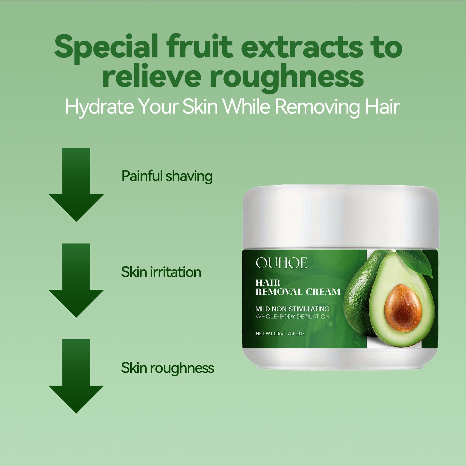 Ouhoe - Avocado Hair Removal Cream