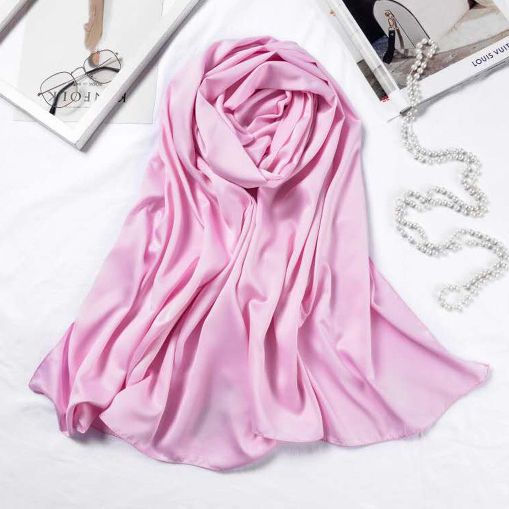 Hijab - Large Matte Satin Silk Headscarf