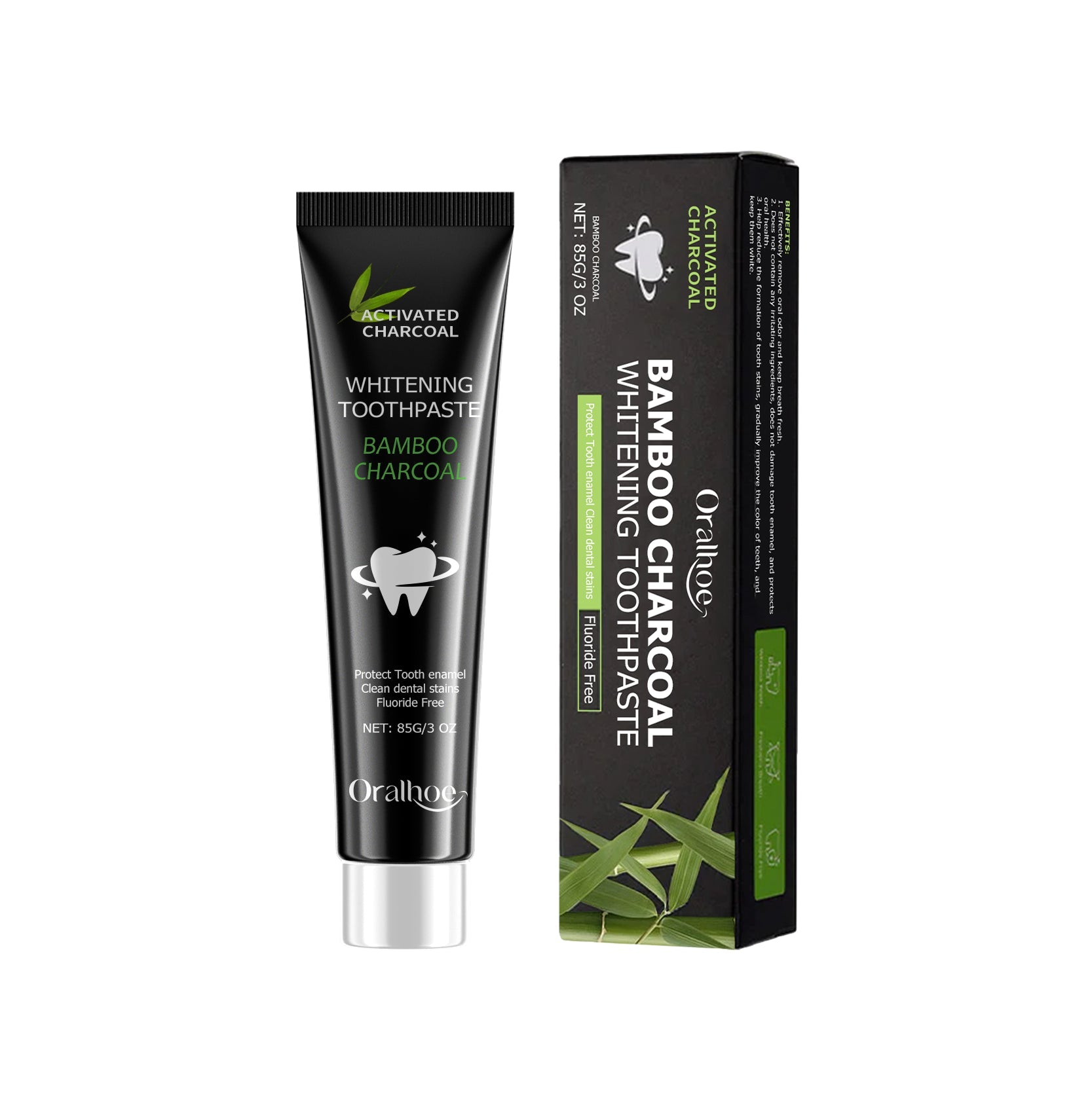 Oralhoe- Activated Bamboo Charcoal Toothpaste