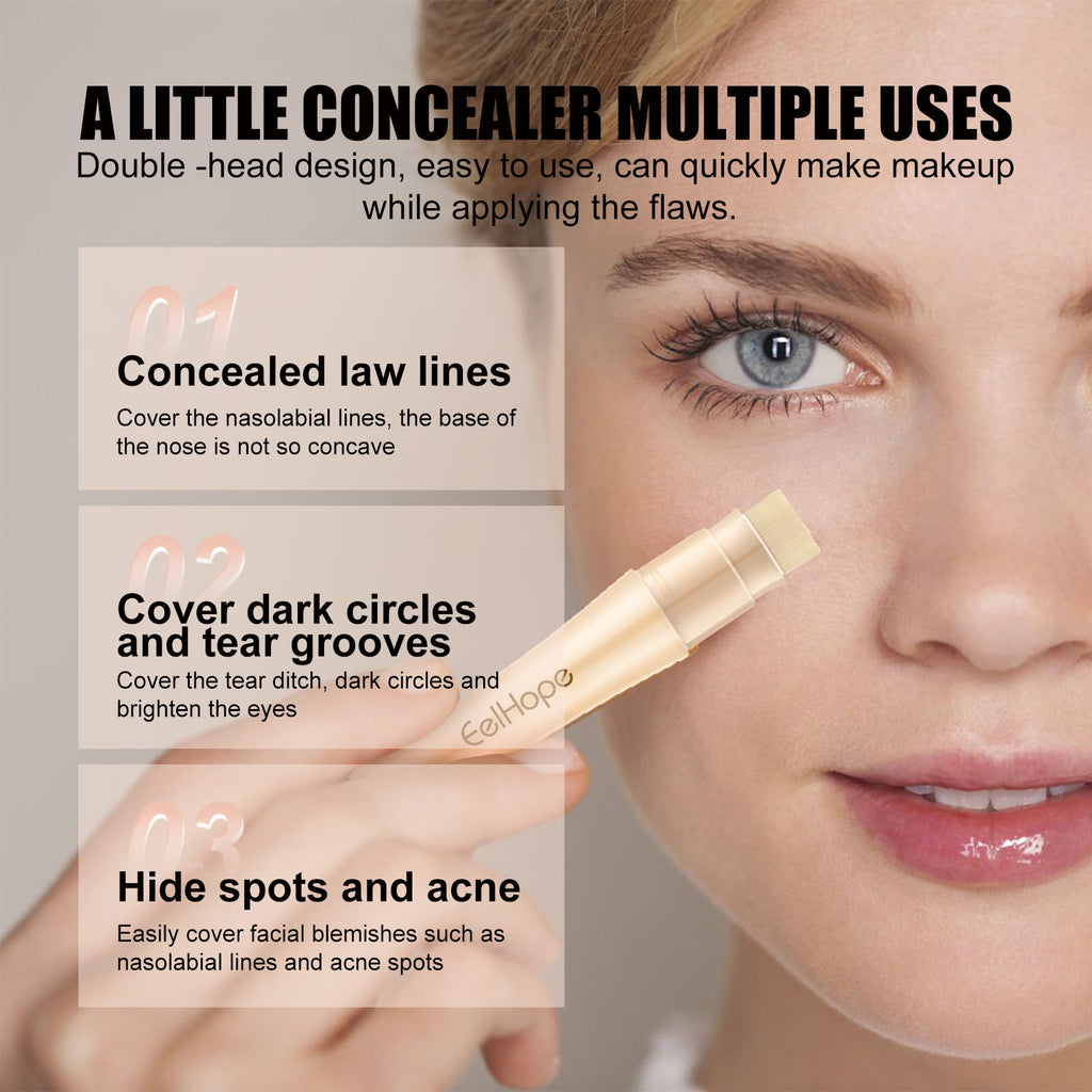Eelhope - Double Head Concealer + Brush