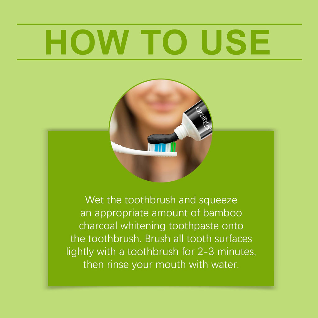 Oralhoe- Activated Bamboo Charcoal Toothpaste