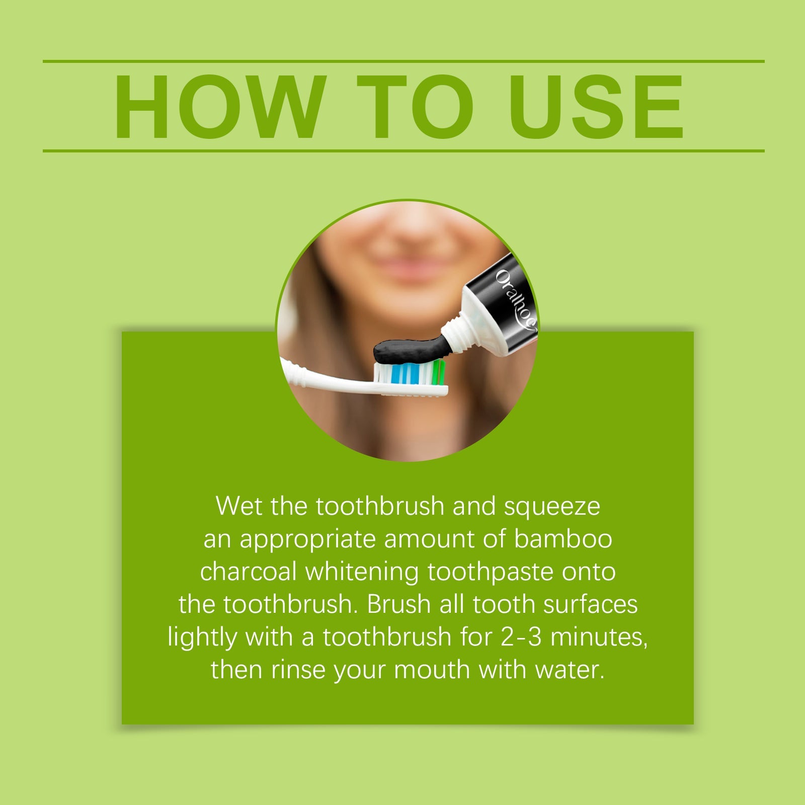 Oralhoe- Activated Bamboo Charcoal Toothpaste