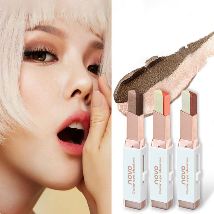 Novo - Color Eyeshadow Stereo Gradient Shimmer Double Color Cream Stick