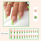 Nail Art - Mid Length Almond Nails (10 Sets/Multi Option)