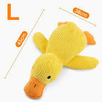 Dog’s Plush Companion - Duck Toy for Biting and Teeth Cleaning with Sound