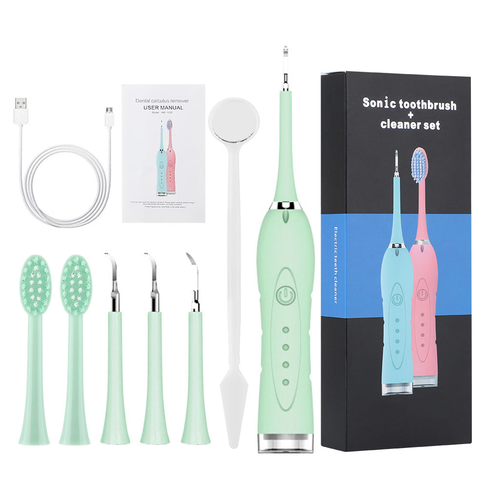 Seven-In-One Sonic Toothbrush + Cleaner Kit 4-Speed Electric
