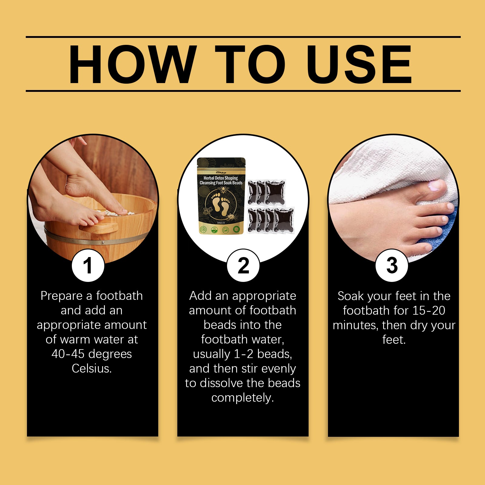 South Moon - Herbal Detox, Shaping, Cleansing Foot Soak Beads