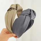 Fashionable Tie -  Wide Edge Satin Fabric Headband