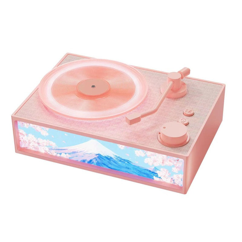 Turntable - Wireless Bluetooth Speaker Ambient Light Aromatherapy Diffuser (High-Quality Sound)