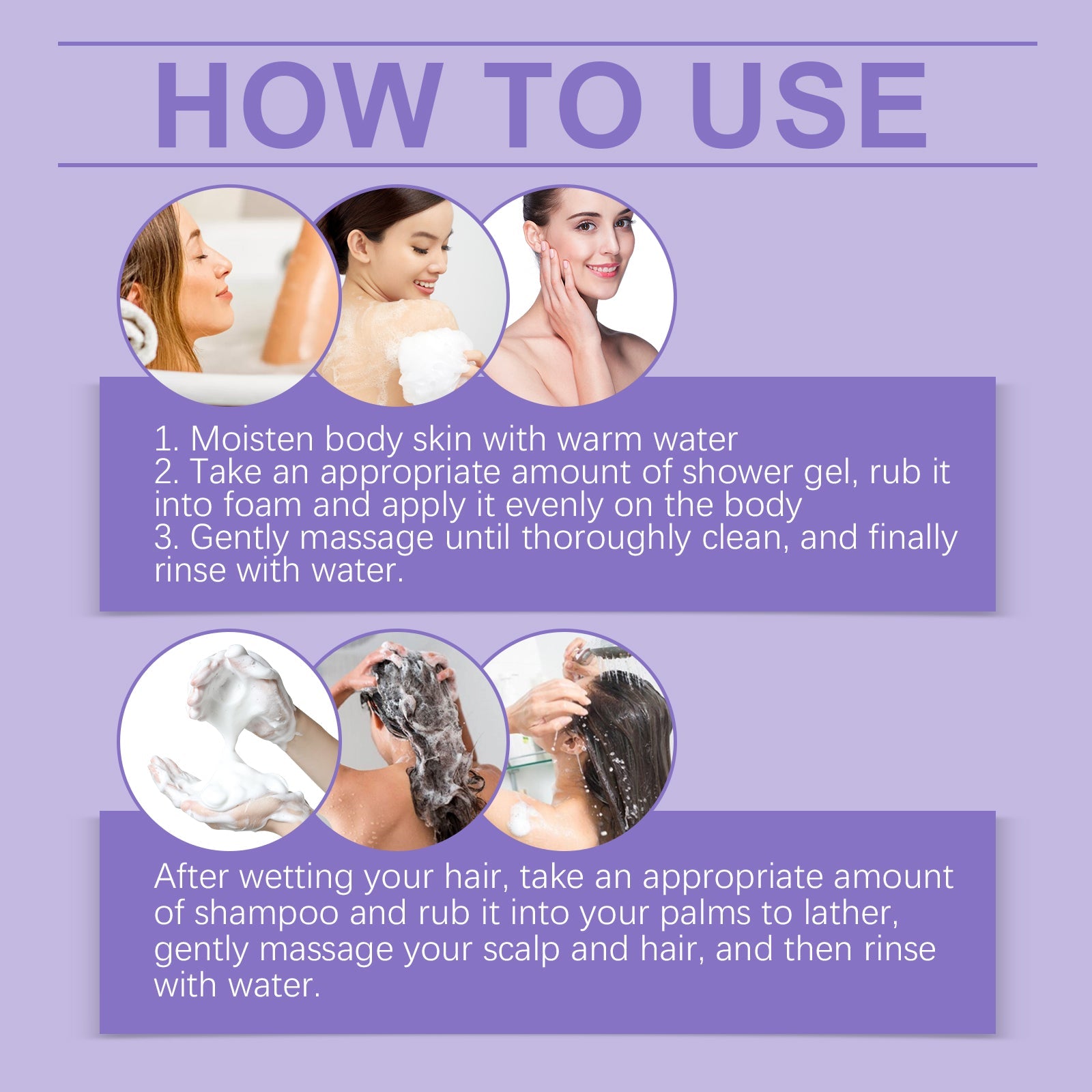 Jaysuing - Lavender Shampoo & Shower Gel Set