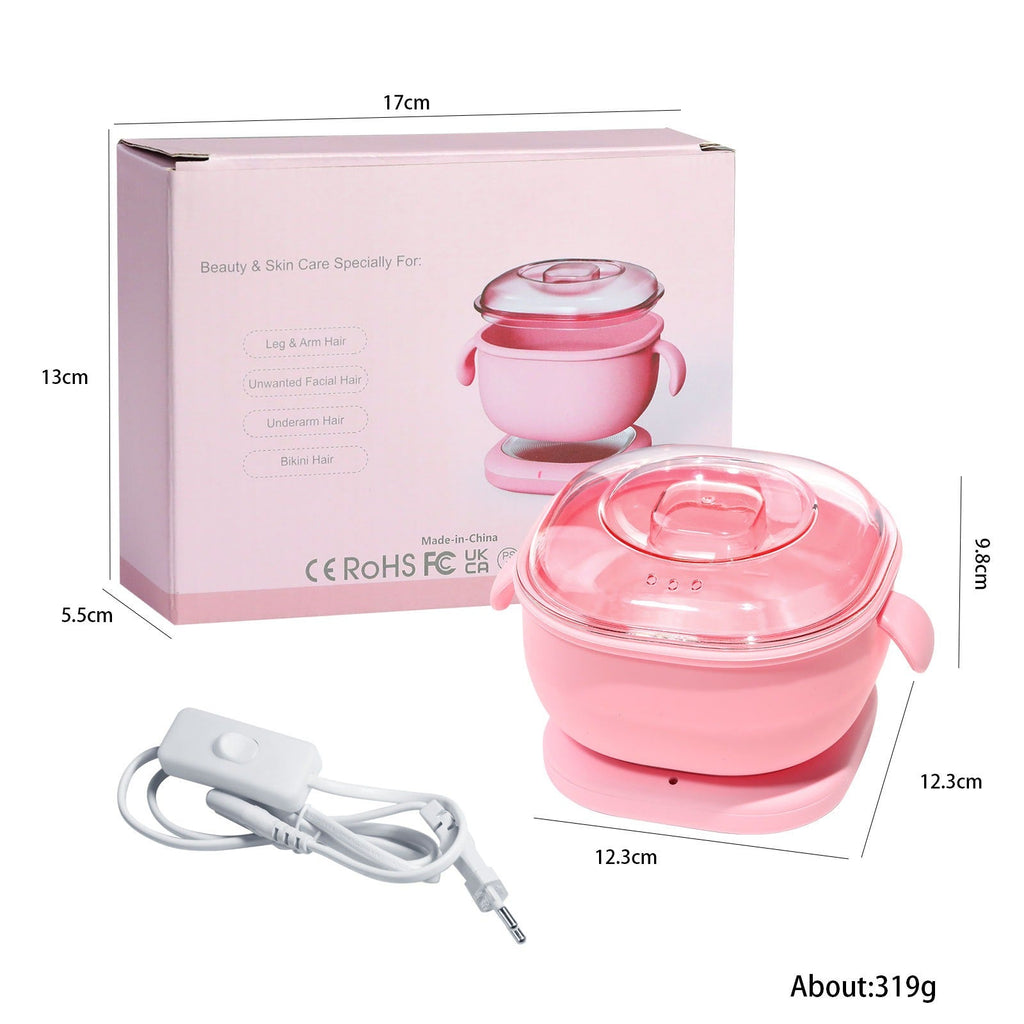 Portable Hot Waxing Kit with Silicone Waxing Pot