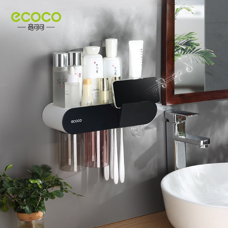 Ecoco - Wall Mounted Multi Toothbrush Holder